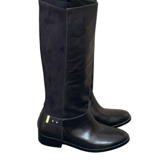 New! Cole Haan Adler Tall Stretch Back Riding black boots size 8.5B - Picture 6 of 16
